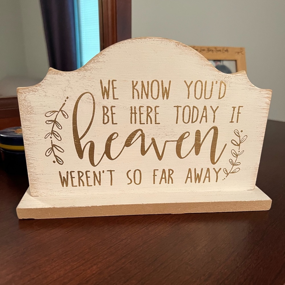 Heaven Sign for Wedding Memory Table